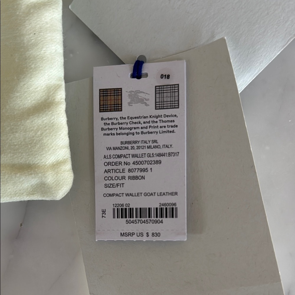 NWT Burberry Shearling Wallet - Picture 6 of 6